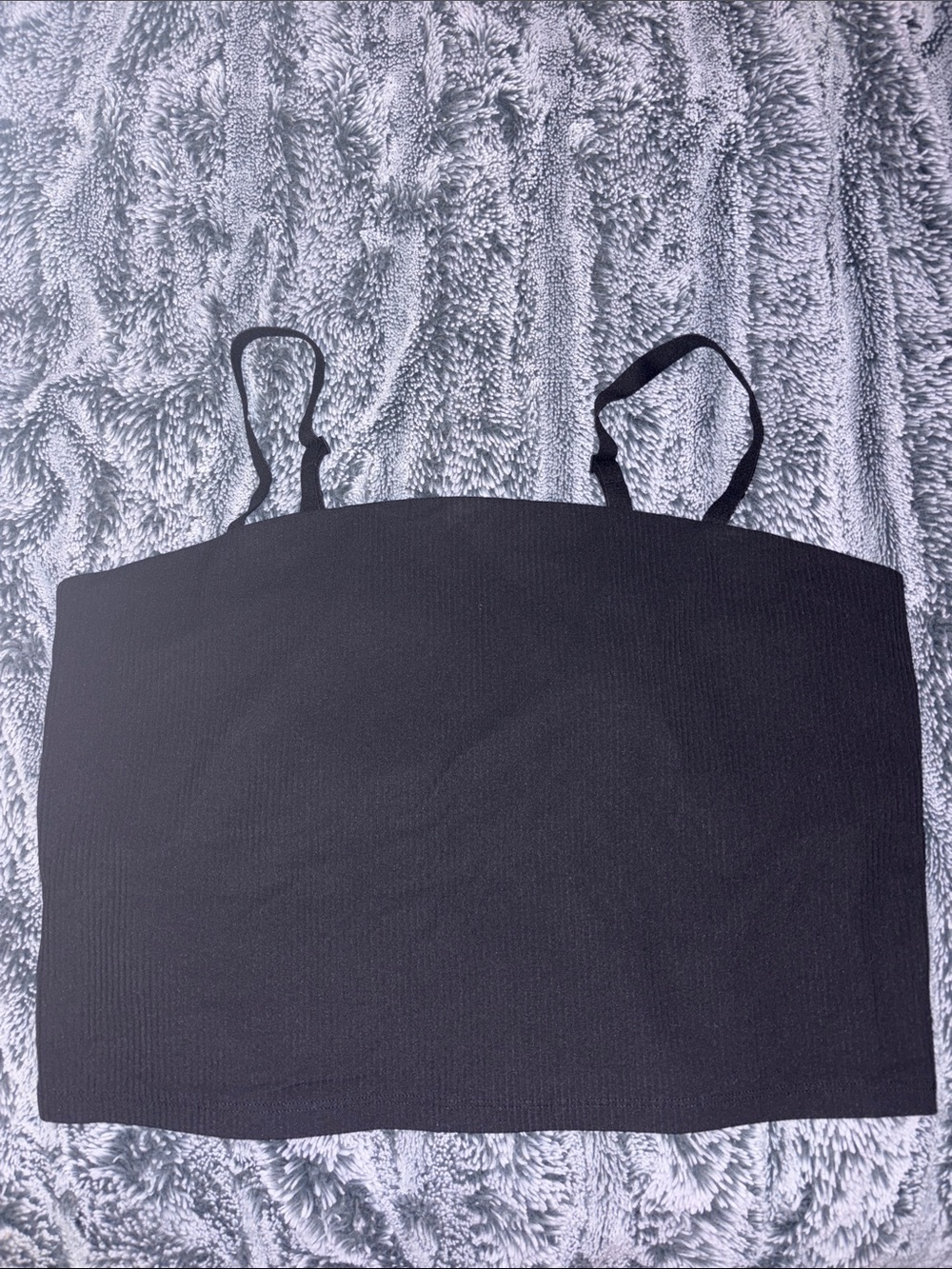 Offline by aerie Black Strapless Bandeau Crop Top